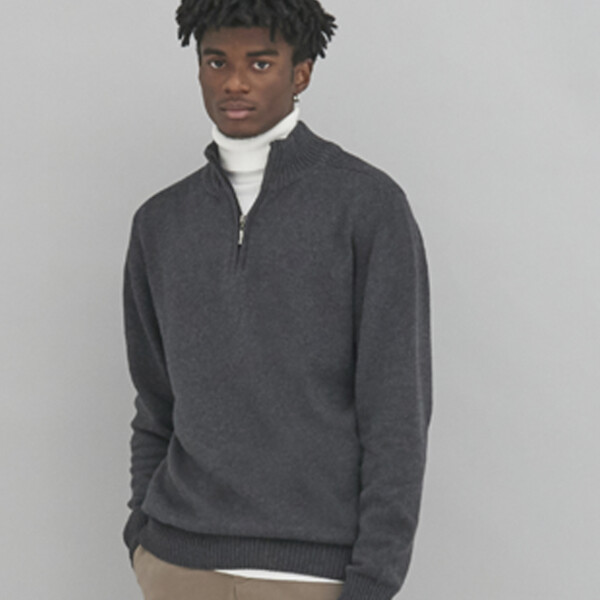 Ecologie Unisex Wakhan Zip Neck Sustainable Sweater Thumbnail