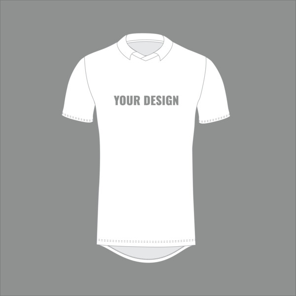 Matchplay - Short Sleeve - Drop Shoulder - V Neck & Collar - Adult Thumbnail