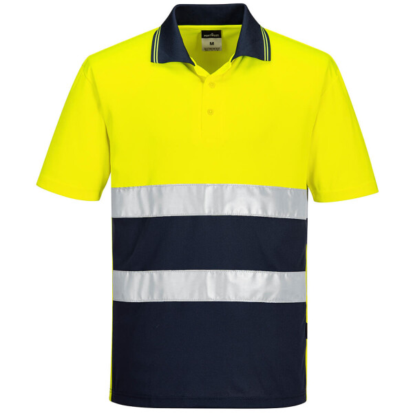 Hi-Vis Lightweight Contrast Polo Shirt S/S Thumbnail