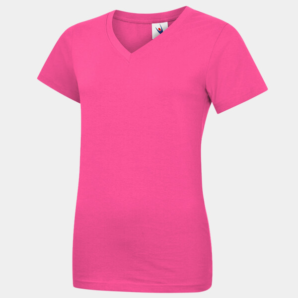 Club Shop Ladies Classic V Neck T shirt Thumbnail